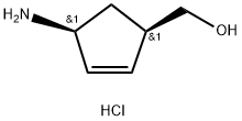 [(1R,4S)-4-Aminocyclopent-2-enyl]methanol hydrochloride 구조식 이미지