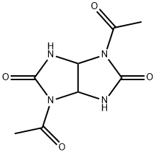 1,4-diacetyltetrahydroimidazo[4,5-d]imidazole-2,5(1H,3H)-dione 구조식 이미지