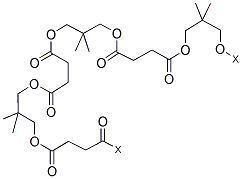 POLY(2,2-DIMETHYL-1,3-PROPYLENE SUCCINATE) Structure