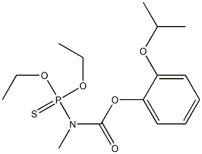 N-(디에톡시포스피노티오일)-N-메틸카르밤산o-이소프로폭시페닐에스테르 구조식 이미지