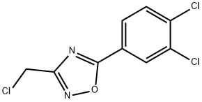 3-(클로로에틸)-5-(3,4-디클로로펜일)-1,2,4-옥사디아졸 구조식 이미지