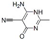 5-Pyrimidinecarbonitrile, 6-amino-1,4-dihydro-2-methyl-4-oxo- (9CI) Structure
