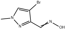 4-Bromo-1-methyl-1H-pyrazole-3-carbaldehyde oxime Structure