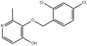 3-[(2,4-디클로로벤질)옥시]-2-메틸피리딘-4-OL 구조식 이미지