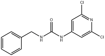 N-벤질-N'-(2,6-디클로로-4-피리딜)우레아 구조식 이미지