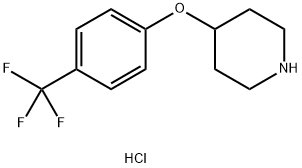 4-[4-(TRIFLUOROMETHYL)PHENOXY]PIPERIDINE HYDROCHLORIDE Structure