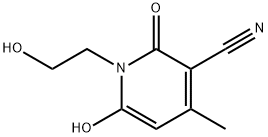 1,2-dihydro-6-hydroxy-1-(2-hydroxyethyl)-4-methyl-2-oxonicotinonitrile  구조식 이미지