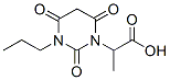 1(2H)-피리미딘아세트산,테트라하이드로-알파-메틸-2,4,6-트리옥소-3-프로필- 구조식 이미지