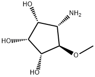 1,2,3-Cyclopentanetriol,4-amino-5-methoxy-,(1R,2R,3R,4S,5R)-(9CI) 구조식 이미지