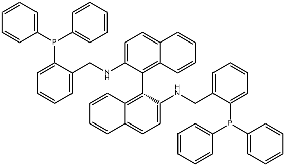 RN,N'-비스[[2-(디페닐포스피노)페닐]메틸]-[1,1'-비나프탈렌]-2,2'-디아민 구조식 이미지