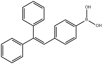 2-Diphenylvinyl)phenylboronic acid Structure