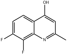 7,8-Difluoro-2-methylquinolin-4-ol Structure