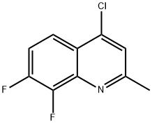 4-Chloro-7,8-difluoro-2-methylquinoline Structure