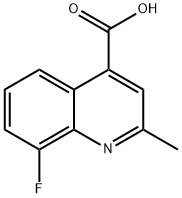 4-Quinolinecarboxylic acid, 8-fluoro-2-Methyl- Structure