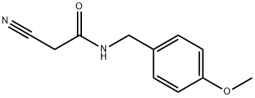 2-Cyano-N-(4-methoxybenzyl)acetamide Structure