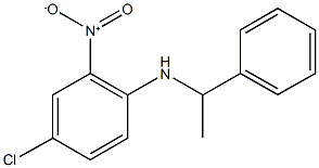 4-chloro-2-nitro-N-(1-phenylethyl)aniline Structure