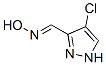 1H-Pyrazole-3-carboxaldehyde,4-chloro-,oxime(9CI) Structure