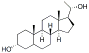 (20S)-pregnane-3alpha,20-diol Structure