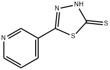 5-피리딘-3-YL-1,3,4-티아디아졸-2-티올 구조식 이미지