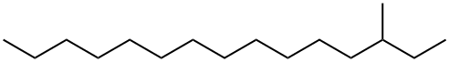 3-METHYLPENTADECANE Structure