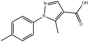 5-METHYL-1-(4-METHYLPHENYL)-1H-PYRAZOLE-4-CARBOXYLIC ACID 구조식 이미지