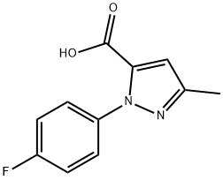 1-(4-FLUOROPHENYL)-3-METHYL-1H-PYRAZOLE-5-CARBOXYLIC ACID Structure