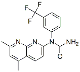 Urea, N-(5,7-dimethyl-1,8-naphthyridin-2-yl)-N-[3-(trifluoromethyl)phenyl]- (9CI) Structure