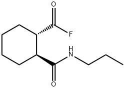 Cyclohexanecarbonyl fluoride, 2-[(propylamino)carbonyl]-, (1S,2S)- (9CI) Structure