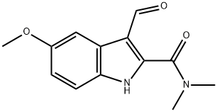 3-formyl-5-methoxy-N,N-dimethyl-1H-indole-2-carboxamide Structure