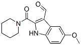 5-methoxy-2-(piperidine-1-carbonyl)-1H-indole-3-carbaldehyde 구조식 이미지