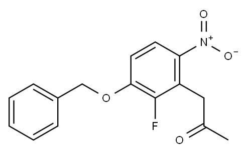1-(3-(Benzyloxy)-2-fluoro-6-nitrophenyl)propan-2-one Structure