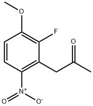 2-PROPANONE, 1-(2-FLUORO-3-METHOXY-6-NITROPHENYL)- 구조식 이미지
