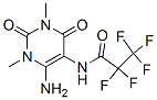 Propanamide,  N-(6-amino-1,2,3,4-tetrahydro-1,3-dimethyl-2,4-dioxo-5-pyrimidinyl)-2,2,3,3,3-pentafluoro- 구조식 이미지