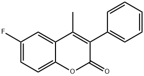 6-FLUORO-4-METHYL-3-PHENYLCOUMARIN Structure