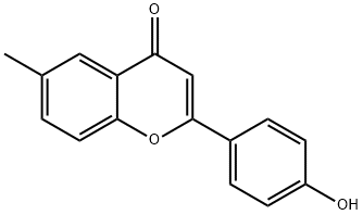 4'-HYDROXY-6-METHYLFLAVONE Structure