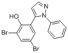 5-(3,5-DIBROMO-2-HYDROXYPHENYL)-1-PHENYLPYRAZOLE Structure