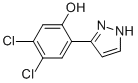 3-(4,5-DICHLORO-2-HYDROXYPHENYL)PYRAZOLE Structure