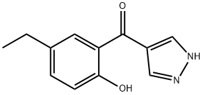 4-(5-ETHYL-2-HYDROXYBENZOYL)PYRAZOLE Structure