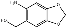 (5-AMINOBENZO[D][1,3]DIOXOL-6-YL)METHANOL Structure