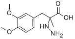 DL-3-(3,4-Dimethoxyphenyl)-2-methyl-2-hydrazine propionic acid 구조식 이미지