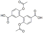 6,6'-디아세톡시-3,3'-비페닐디카르복실산 구조식 이미지