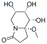 3(2H)-Indolizinone, hexahydro-6,7,8-trihydroxy-8a-methoxy-, (6S,7S,8S,8aS)- (9CI) 구조식 이미지