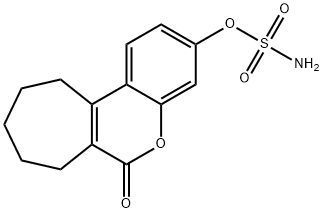 6-oxo-6,7,8,9,10,11-hexahydrocyclohepta[c][1]benzopyran-3-yl sulfaMate 구조식 이미지
