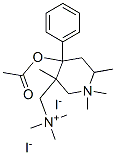 (4-acetyloxy-1,1,3,6-tetramethyl-4-phenyl-5,6-dihydro-2H-pyridin-3-yl)methyl-trimethyl-azanium diiodide Structure