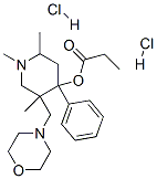 [1,2,5-trimethyl-5-(morpholin-4-ylmethyl)-4-phenyl-4-piperidyl] propanoate dihydrochloride 구조식 이미지