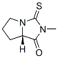 1H-Pyrrolo[1,2-c]imidazol-1-one,hexahydro-2-methyl-3-thioxo-,(7aS)-(9CI) 구조식 이미지