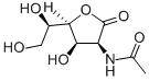 2-ACETAMIDO-2-DEOXY-D-MANNONO-1,4-LACTONE 구조식 이미지