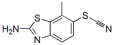 티오시안산,2-아미노-7-메틸-6-벤조티아졸릴에스테르(9Cl) 구조식 이미지
