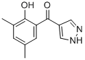 4-(3,5-DIMETHYL-2-HYDROXYBENZOYL)피라졸 구조식 이미지