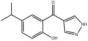 4-(2-HYDROXY-5-ISOPROPYLBENZOYL)PYRAZOLE Structure